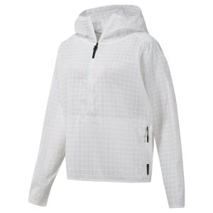 Reebok Training Supply Hybrid Woven Jacke Damen - Weiß - DE 231-JAK